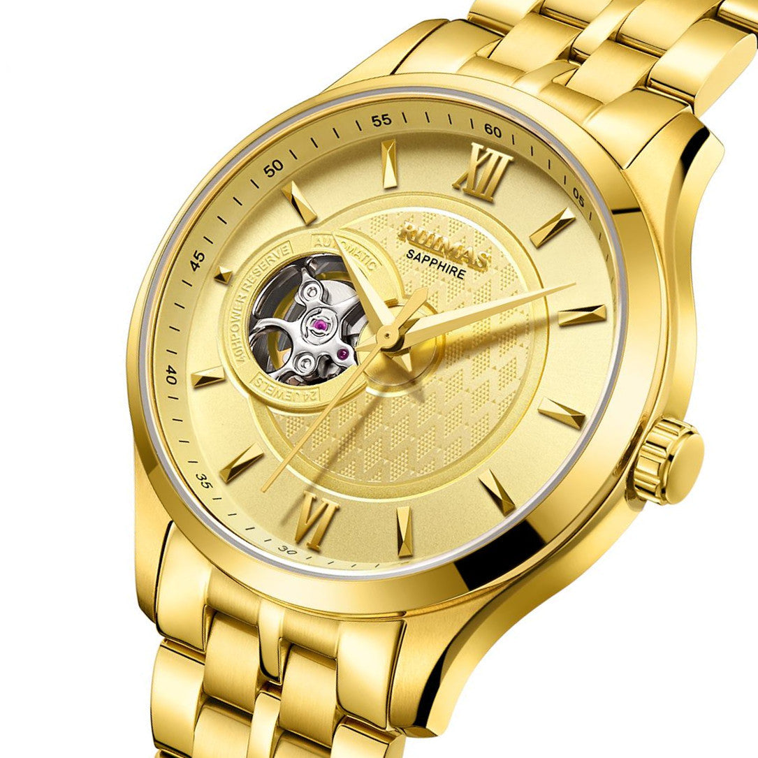 RUIMAS Business Men Watch Luxury Fashion Automatic Mechanical Watches for Men Waterproof Male Wristwatch Relogio Masculino 6754-5