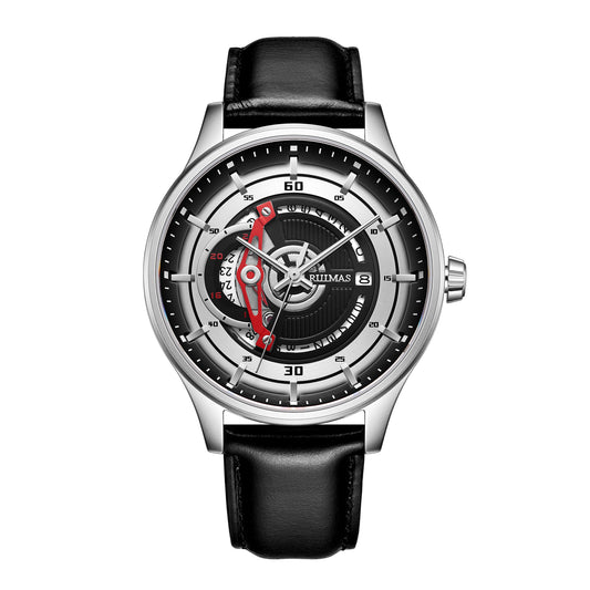 RUIMAS Mens Watches Luxury Fashion Sports Wristwatch Leather Strap Men's Army Military Watch Automatic Mechanical Man Clock 6786-10