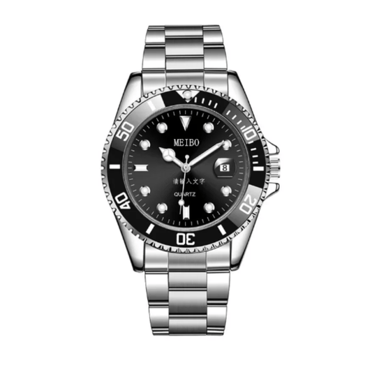 Men's Stainless Steel Quartz Wrist Watch Casual Business-0